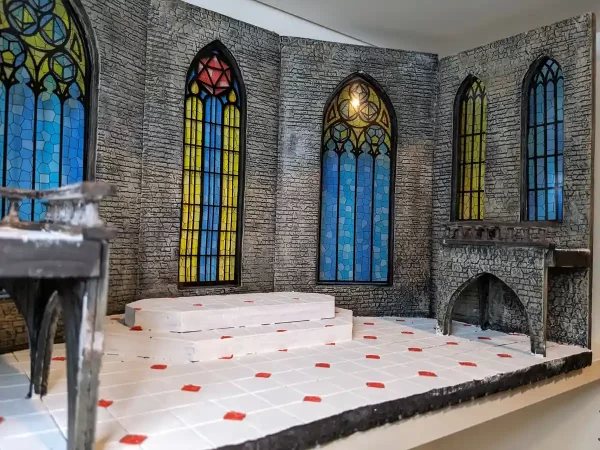 Finished Tabletop terrain cathedral